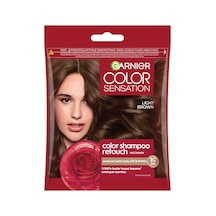Garnier Color Shampoo Retouch Şampuan Kolaylığında Dip Boyası, Açık Kahve 5.0 40 Ml - 5 Adet Tarı