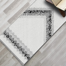 Evaşk Namazlık Dokuma Halı Kaymaz Muslumana Seccade 80 x 130 SİYAH EVAŞK401E66