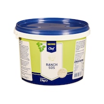 Metro Chef Ranch Sos 2 Kg - Kremsi Ve Hafif Ekşi Lezzet 3'li Ekonomik Paket - 3 Adet Tarı