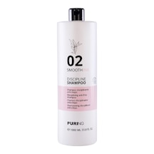 Purıng 02 Smoothing Kabaran Saçlar İçin Keratin Ve Zeytinyağlı Elektriklenme Karşıtı Şampuan 1000ml Kıvırcık / Dalgalı