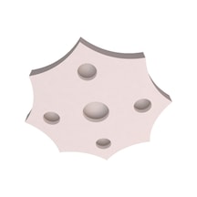 Motifpiyer Tavan Spot Göbek Tsg-Duz-Sekingen-56Cm Çap