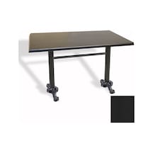 Çipa Döküm Ayak Masa 70x120 Cm - Werzalit, Wermodin Ve Allzalit Tabla - Siyah Çok Renkli