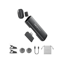 Saramonic İphone 17/16/15 Ve Android İçin Air Se Kablosuz Mini Mikrofon, 48khz/24-bit, Aı Gürültü Engelleme, Röportaj Youtube Tiktok Podcast Vlogging İçin İçerik Oluşturucu Mikrofonlar Klip