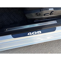 408 Pleksi Kapı Eşiği Piano Black 4 Parça