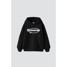 Tarzsokak Reverse Taş Baskılı Oversize Unisex Siyah
