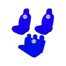 Fiat 500Pratik Servis Kılıfı Ön ve Arka Set Mavi