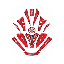 Yamaha R25 2019 - 2024 Uyumlu Tank Pad Set 003 Çok Renkli
