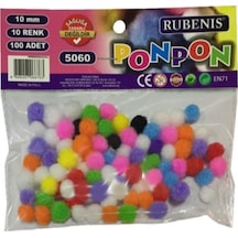 Rubenis Pon Pon 10 Mm 10 Renk Karşk 100'lü 5060