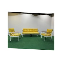 3+1+1 Beyazprofil Bahçe,balkon,teras,cafe,çay Seti,oturma Grubu,koltuk Takımı,ofis Koltuğu Sarı