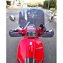 Motocam Küba Az 50 Ön Cam 2023-2026 Model 37cm Füme Renkli Elcikli Aparatsız