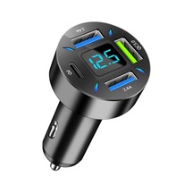 Araç Çakmak Hızlı Şarj Soketi 4in1 Digital