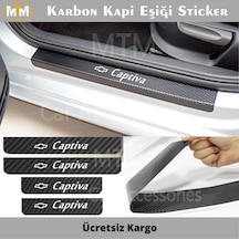 Chevrolet Captiva Karbon Kapı Eşiği Sticker (4 Adet)