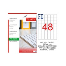 Tanex 35X37.125 Laser Etiket