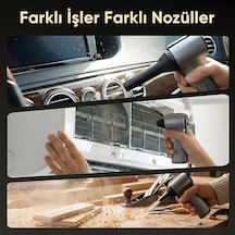 G150 Turbo Jet Fan Hava Üfleyici - Turbo Modda 150 Gram Hava Basıncı - Çok Amaçlı Kullanım Klavye, Ev, Araba Temizliği, Toz Üfleme, - Taşıma Çantalı Ve Ekstra Nozullu
