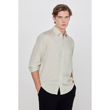 Lee Yumuşak Dokulu Regular Fit Yeşil Erkek Gömlek L2610084299 Light Green-l2610084299