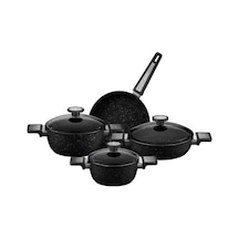 Aryıldız Vortex Galaxy 7 Parça Tencere Seti Siyah