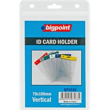 Bigpoint Kart Poşeti Dikey Şeffaf 74x105mm X 10 Adet