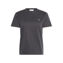 Calvin Klein Ss Monogram Crew Tee, 4xn Gri Kadın T-shirt