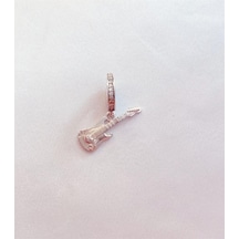 Celikchi Gümüş Bileklik Gitar Model Charm