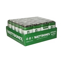 Wattsonix 20PCS 9 Volt 20 Adet Pil