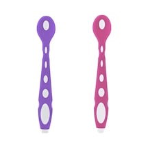 Babyjem Silikon Mama Kaşığı 563 Pembe Mor Pembe Mor