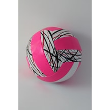 BST Voleybol Topu Sert Zemin Voleybol Topu Beyaz - Pembe