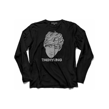 Bts Bangtan Boys Taehyung Logo Uzun Kollu Tişört (512926976)