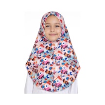 Hürrem Bone Bebe Mavisi Pratik Hazır Geçmeli Genç Tesettür Bone Jakar Desenli Hijab 2408 11 Bebe Mavisi