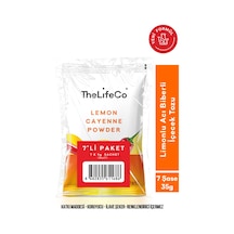 TheLifeCo Lemon Cayenne - Limonlu Acı Biberli İçecek Tozu 5 G x 7 Adet Saşe