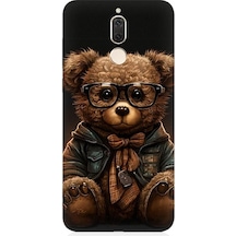 Huawei Mate 10 Lite Uyumlu Sevimli Zeki Ayıcık Desenli Silikon Kılıf