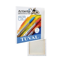 Mini Şövale 10x10 Cm Tuval 3 Ml Akrilik Boya 12 Renk Ve Fırça 1 Paket 10x10 Mini Tuval Masaüstü Küçük Şövale Boyama Seti