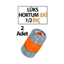 Lüks Geçmeli Hortum Eki 1/2 Lik 2 Adet