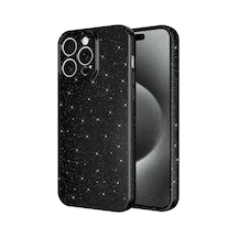 Apple Uyumlu iPhone 15 Pro Kılıf Kamera Korumalı Simli Lüks Zore Koton Kapak