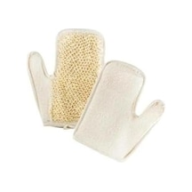 Fe Parmaklı Banyo Eldiveni Fingered Glove Açık Ahşap