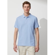 AC&Co / Altınyıldız Classics Polo Yaka Açık Mavi Erkek T-shirt 4a9000000002 001