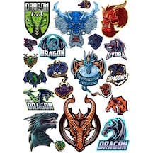 İskelet Kuru Kafa Sticker Set-5 13 Parça Telefon, Tablet, Defter, Laptop Sticker