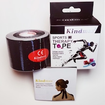 Kindmax Kinesiology Tape  Bandı Siyah 5 CM x 5 M