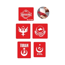 Enhavalı Türklük Modelleri Dövme Şablonu Kına Deseni