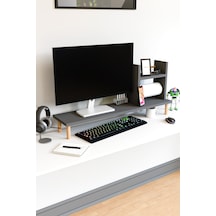 Seto Masaüstü Organizer Set / Monitör Yükseltici Stand / Havluluklu Raf