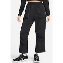 Nike Sportswear Dri Fit Tech Pack Mid Rise Woven Pant Kadın Dokuma Eşofman Altı Siyah Siyah