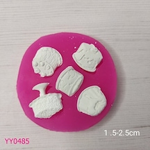 Yy0485 Mini Kek Pasta Görünümlü Silikon Kalıp