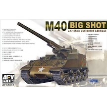 Afv Club Af35031 1/35 Ölçek, M40 Big Shot U.s. 155mm Gun Motor Carriage Tank, Plastik Model Kiti-50054