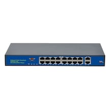 Tektra Tks-1620gbl-a 16 Port Poe + 2 Uplink Switch-23699