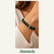 Aventurin Taşı Bileklik 8 Mm, Unisex, Elastik Çok Renkli