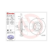 Brembo 09a19611 Fren Diski Ön Mitsubishi Lancer Evo X 2.0l 4b11 Cz4a 08 15 Takım Disk ıdır 4615a025