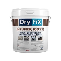Dryfix Bitümer100 2k Bitümlü Çift Komponentli Likit Membran 30 Kg Siyah