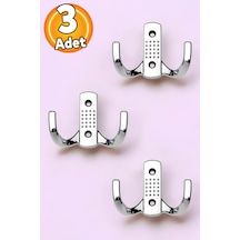 Noktalı Askı Portmanto Vestiyer Duvar Dolap Elbise Mobilya Askılığı Metal Askısı Askılık 3 Adet Me Diğer