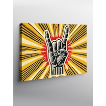 Kanvas Tablo Rock El Hareketi 50cmx70cm