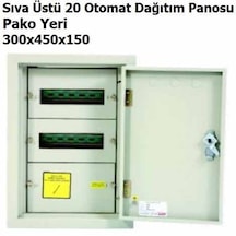 Sıva Üstü 20 Otomat Pako Yeri Dağıtım Panosu