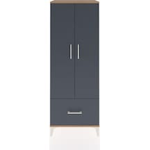 Hyperion Dolap 4 Raflı Tek Çekmeceli 2 Kapaklı 60x44x163 Çam-... Çam